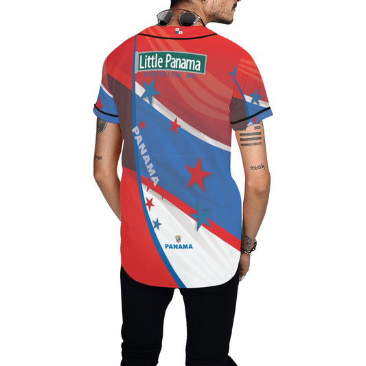 Little Panama Men's All Over Print Baseball Jersey (T50)