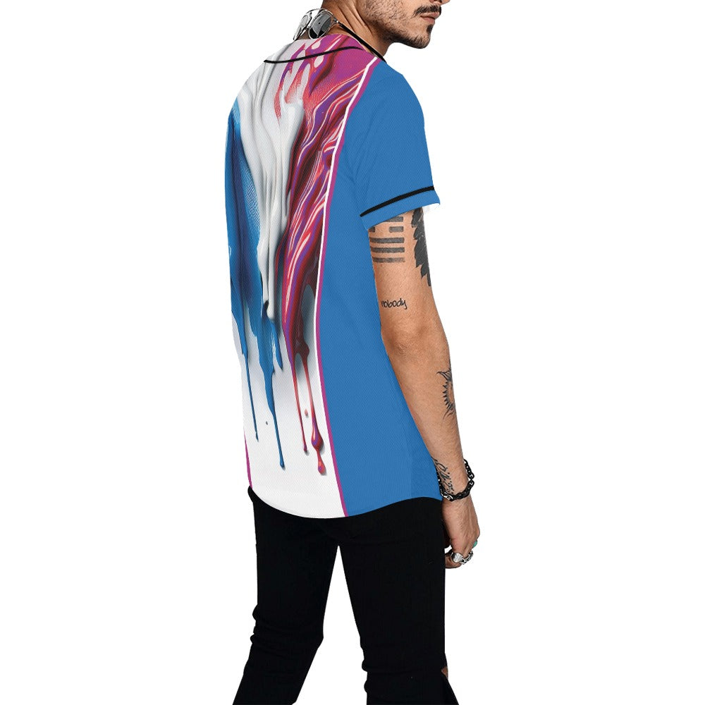 Drip Men's All Over Print Baseball Jersey (T50)