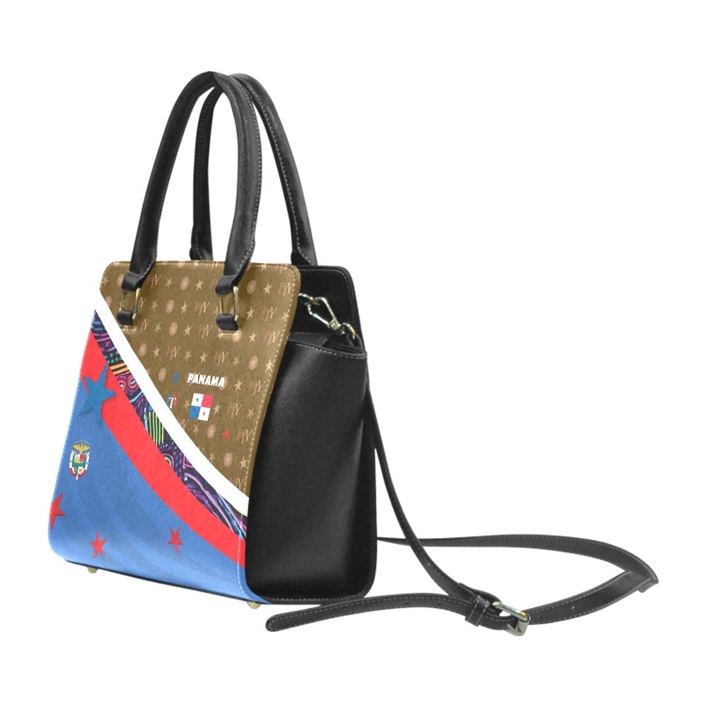 Panama Rivet Shoulder Handbag
