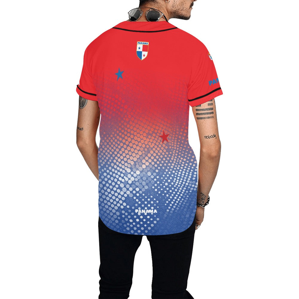 Panama Dots Men's All Over Print Baseball Jersey (T50)