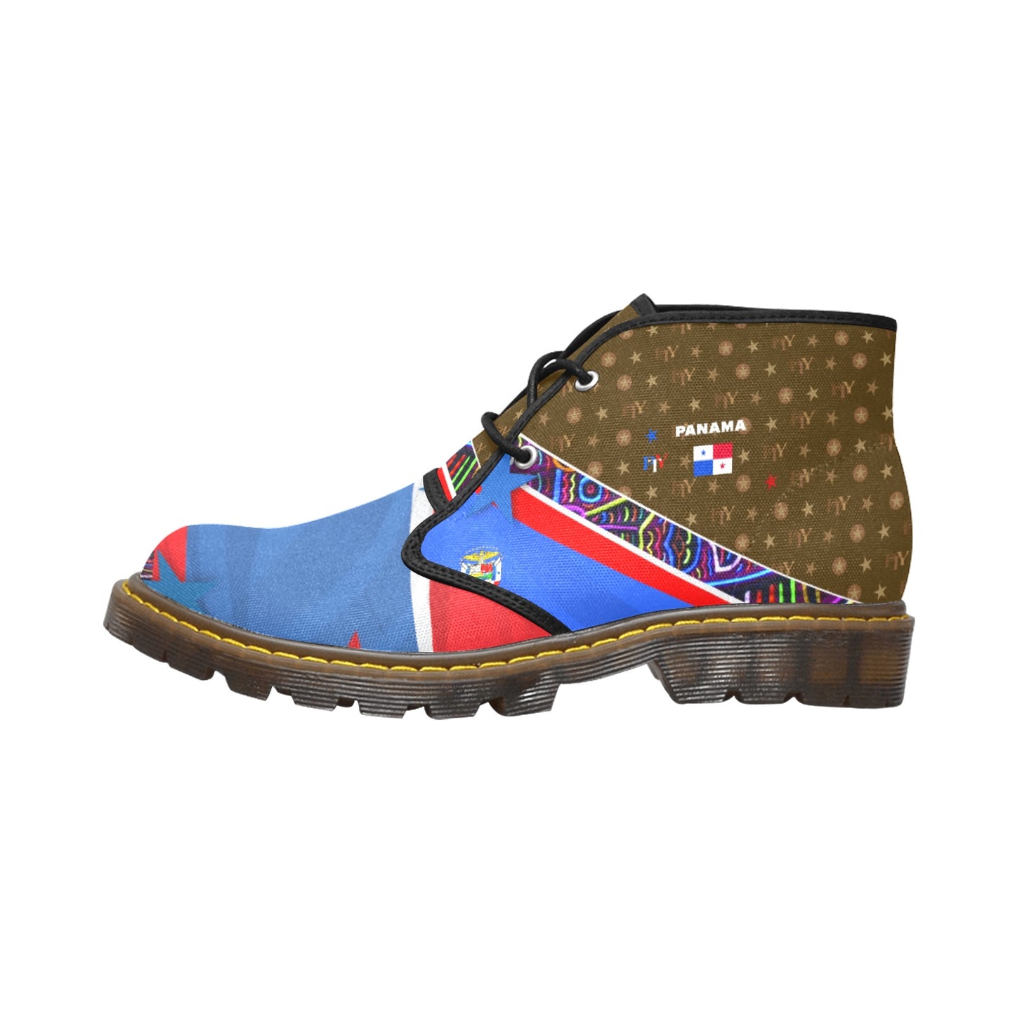 Panama Men's Canvas Chukka Boots Shoe (Model 2402-1)