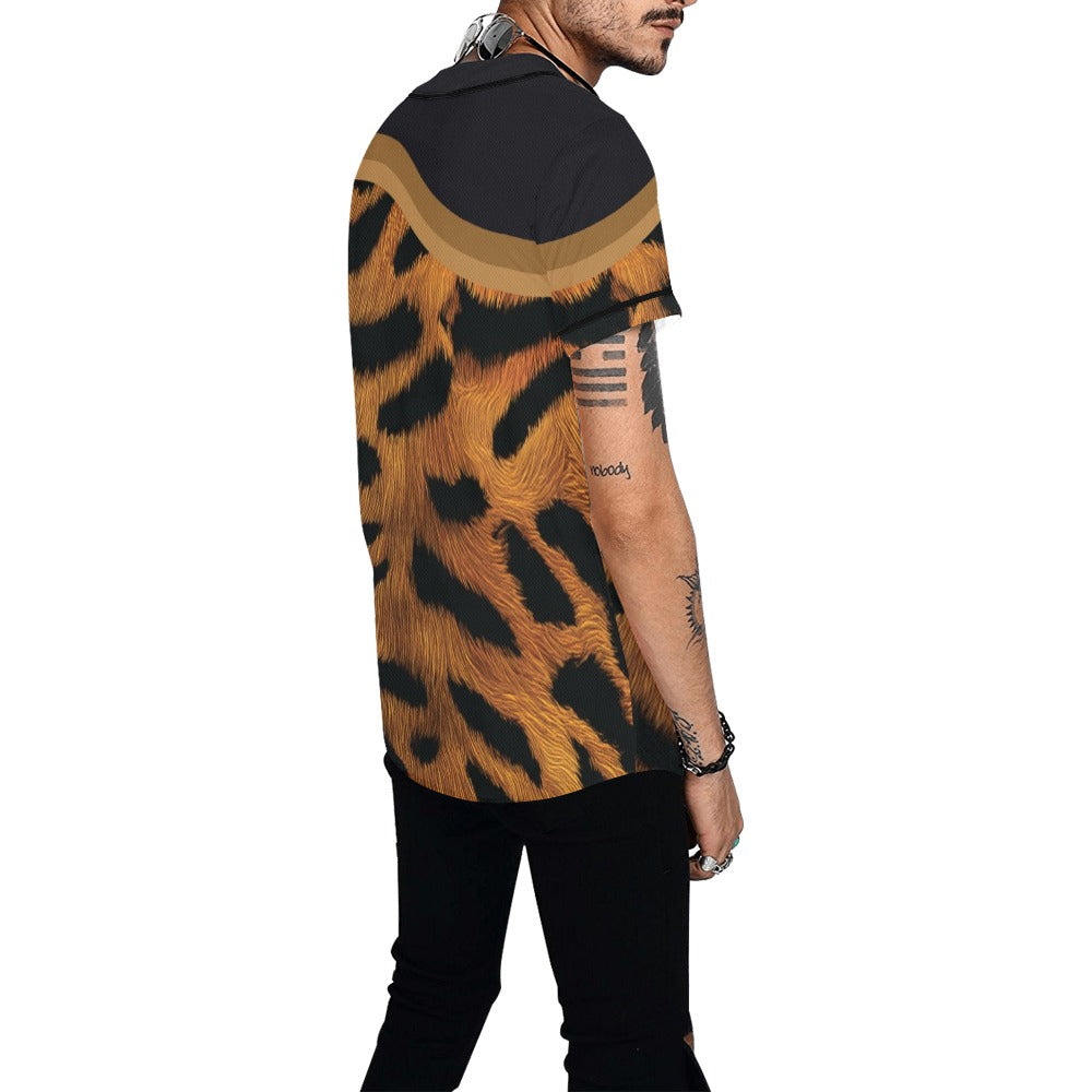 Tiger Men's All Over Print Baseball Jersey (T50)