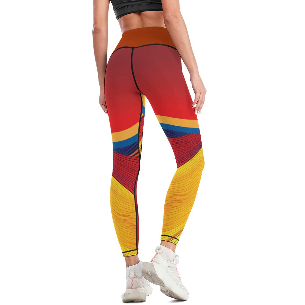 Colorful Women's Comfort Sports Yoga Pants