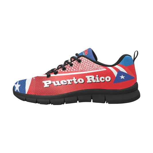 Puerto Rico Dots Women's Breathable Sneakers (Model 055)