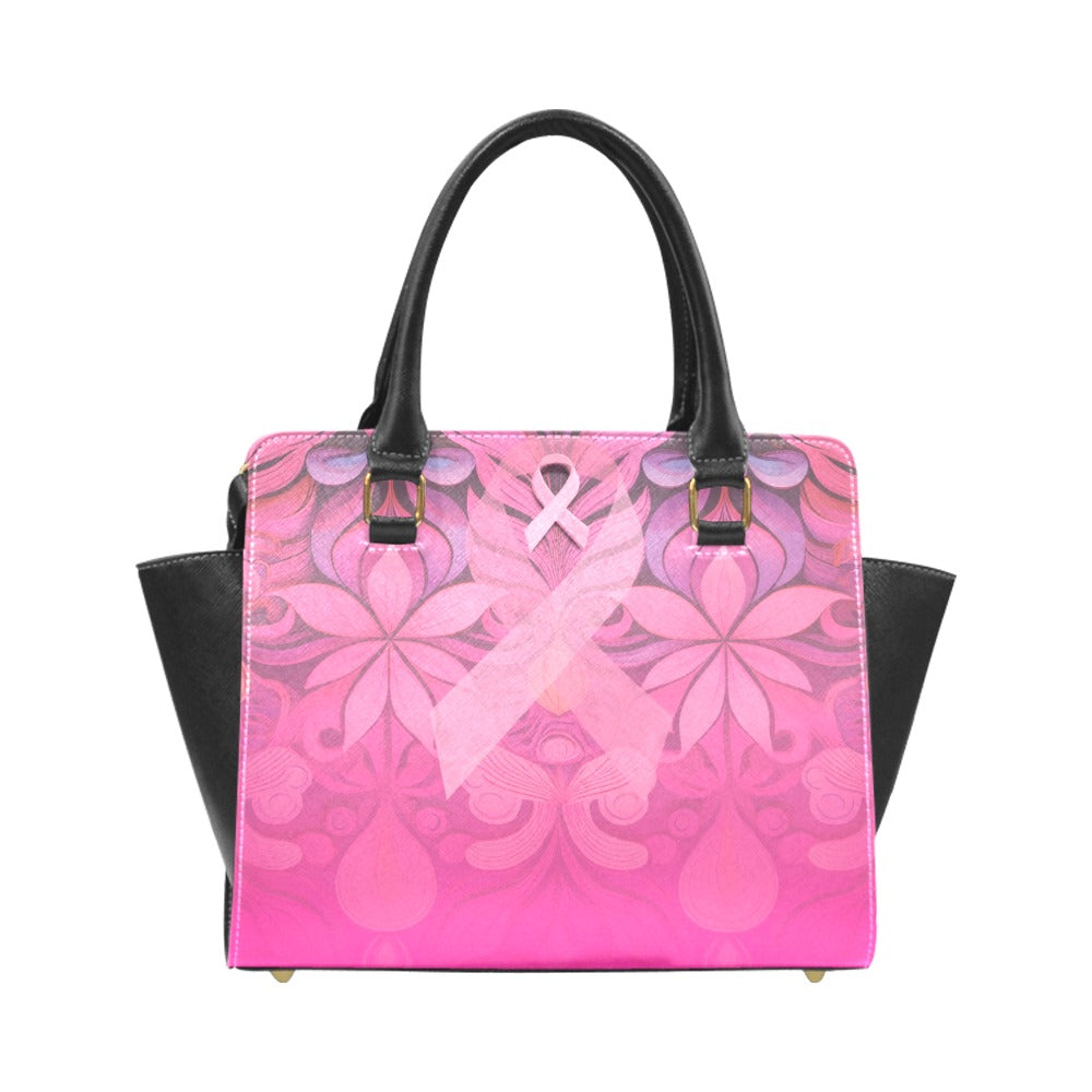 *Awareness Rivet Shoulder Handbag