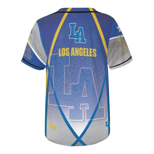 LA Men's All Over Print Baseball Jersey Look (T50)