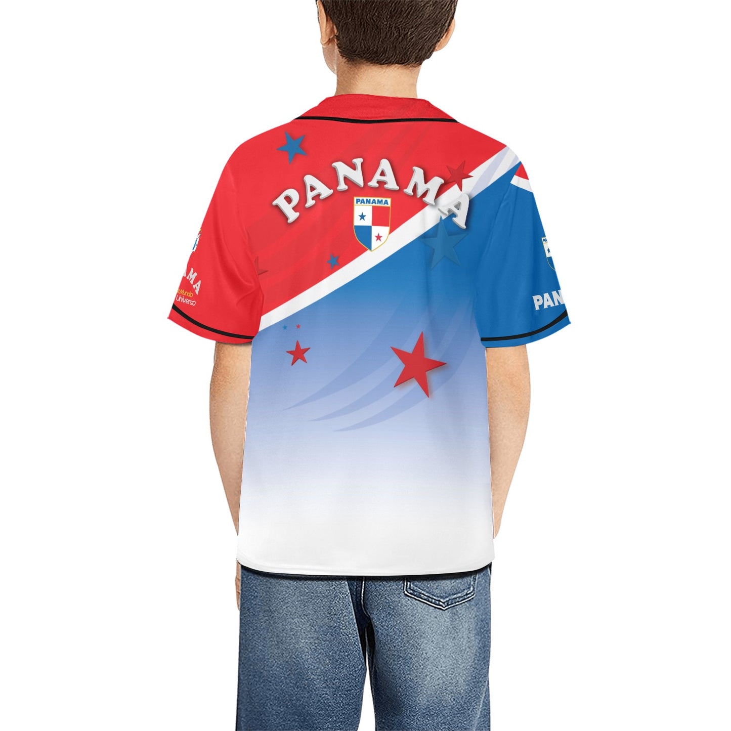 Panama Gradient Kid's All Over Print Baseball Jersey(ModelT50)