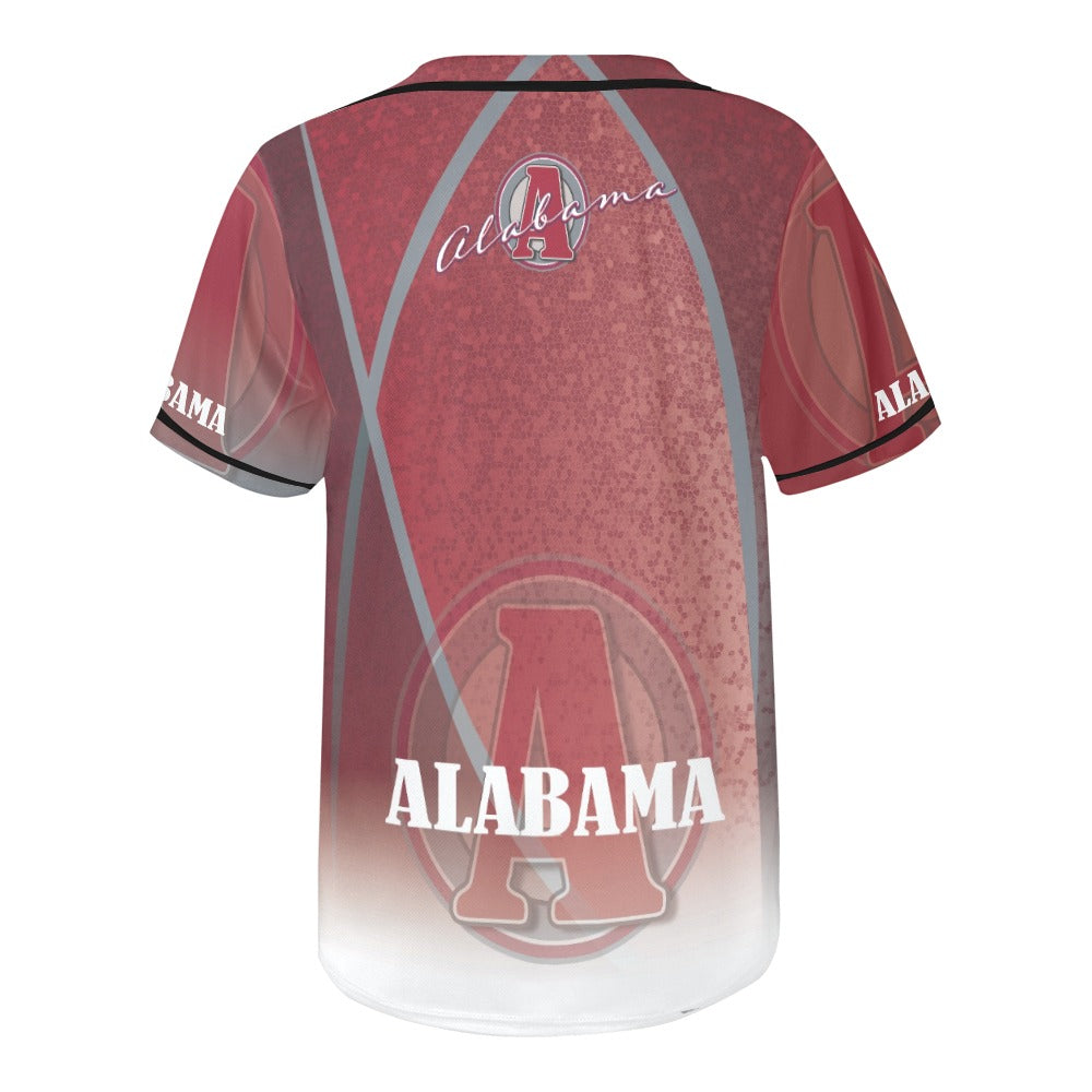 Alabama Men's All Over Print Baseball Jersey (T50)