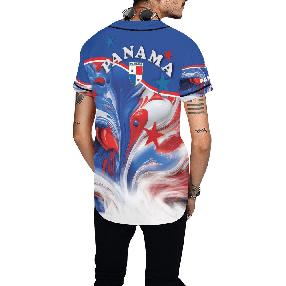Panama Paint Men's All Over Print Baseball Jersey (T50)