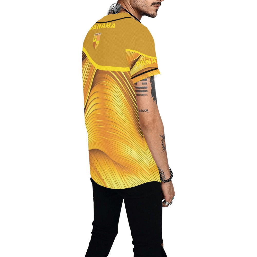 Panama Golden Men's All Over Print Baseball Jersey (T50)