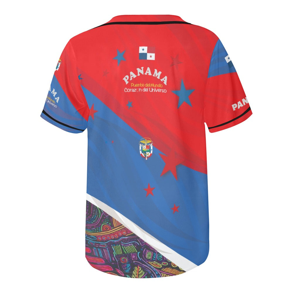 Panama Mola Men's All Over Print Baseball Jersey (T50)
