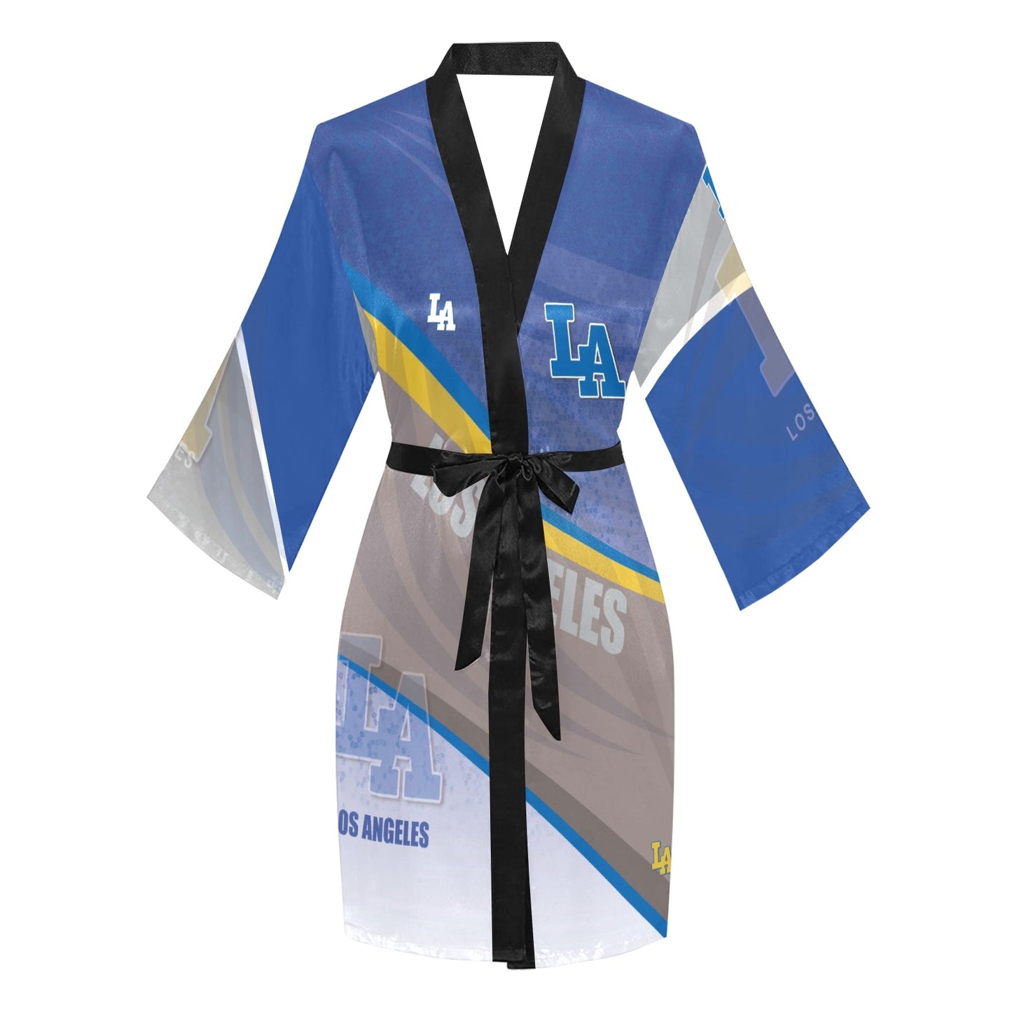 LA Women's Long Sleeve Kimono Robe