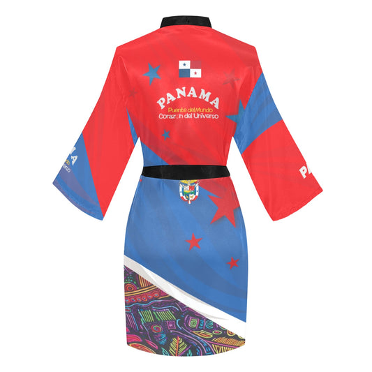 Panama Women's Long Sleeve Kimono Robe