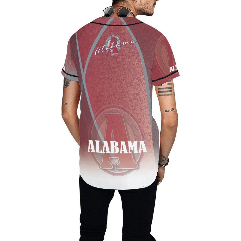 Alabama Men's All Over Print Baseball Jersey (T50)