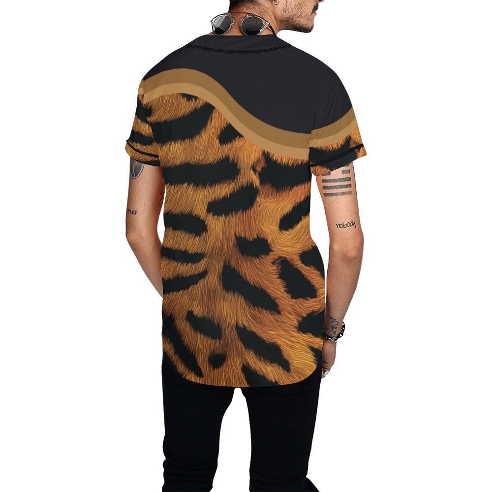 Tiger Men's All Over Print Baseball Jersey (T50)