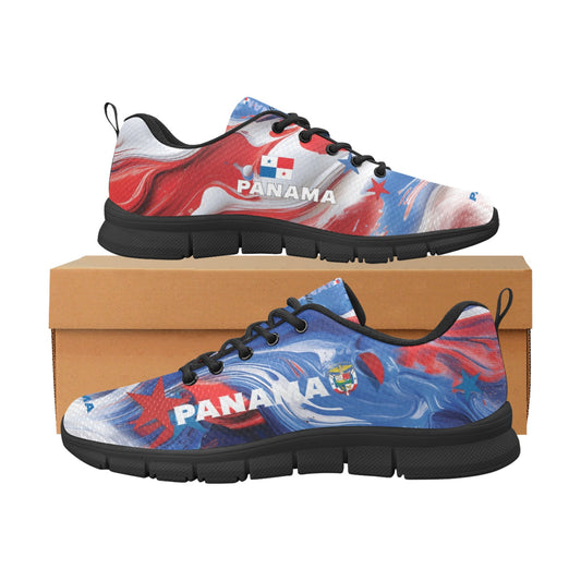 Panama Paint Men's Breathable Sneakers (Model 055)