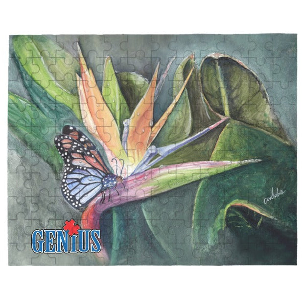Genius Butterfly in Paradise 120-Piece Wooden Photo Puzzles