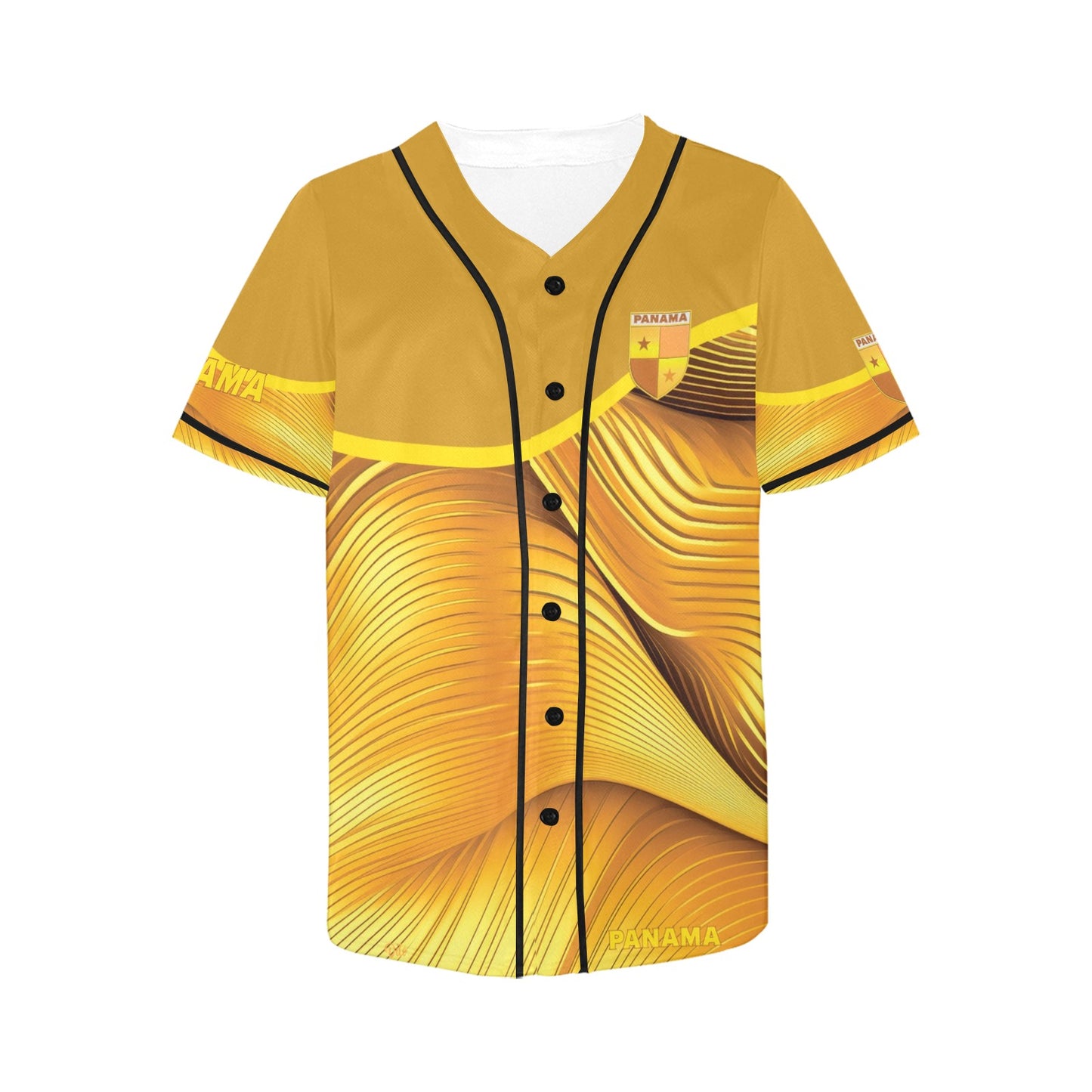 Panama Golden Women's All Over Print Baseball Jersey(ModelT50)