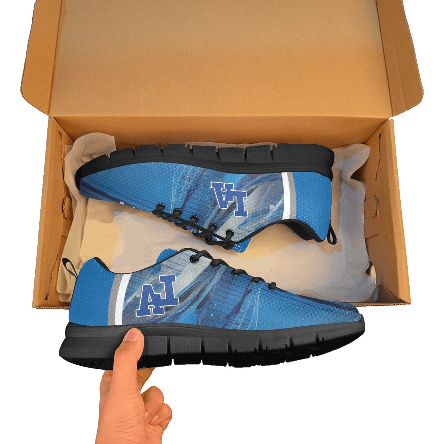 LA Blue Liquid Women's Breathable Sneakers (Model 055)