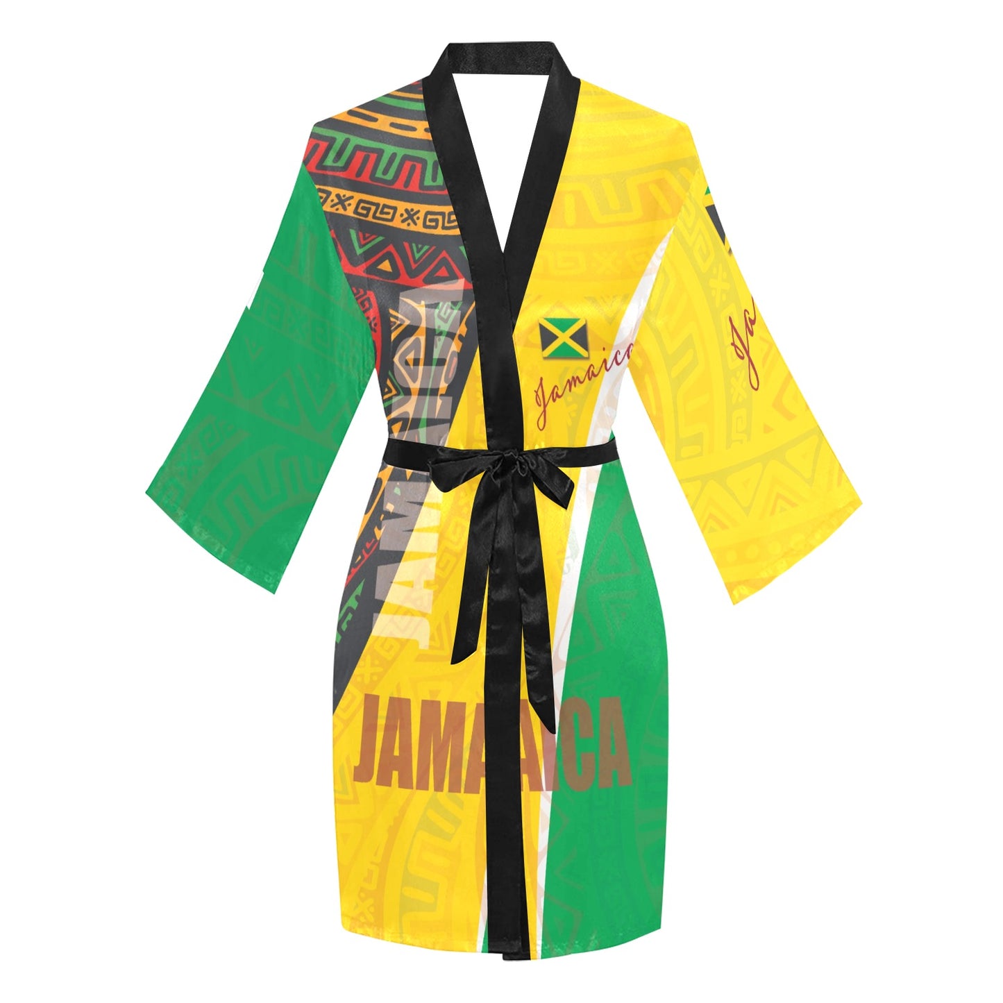 Jamaica Women's Long Sleeve Kimono Robe