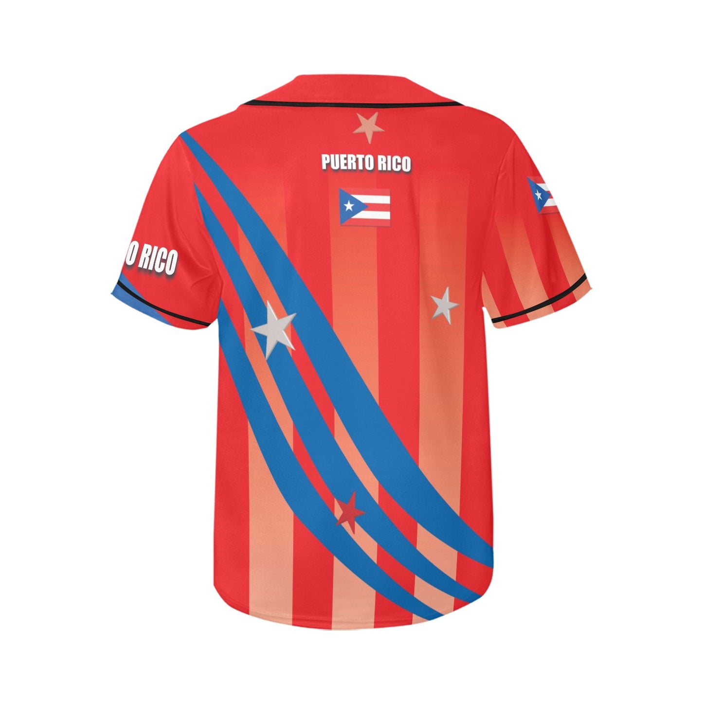 Puerto Rico Women's All Over Print Baseball Jersey(ModelT50)
