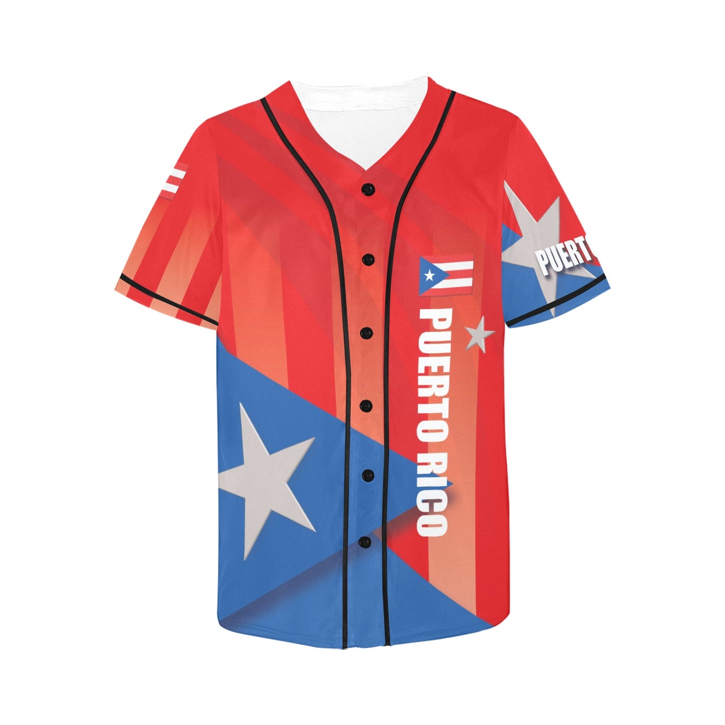 Puerto Rico Women's All Over Print Baseball Jersey(ModelT50)