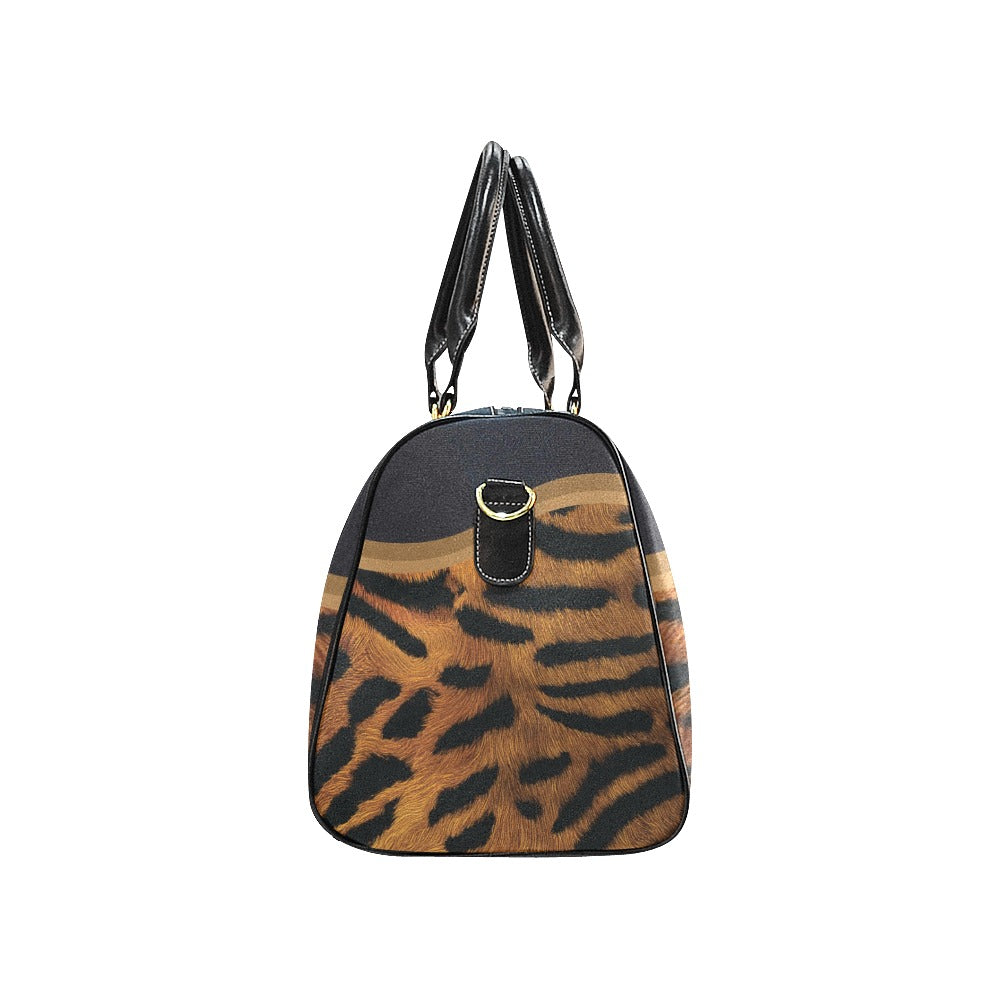 Tiger Travel Bag Black (Small) (Model1639)