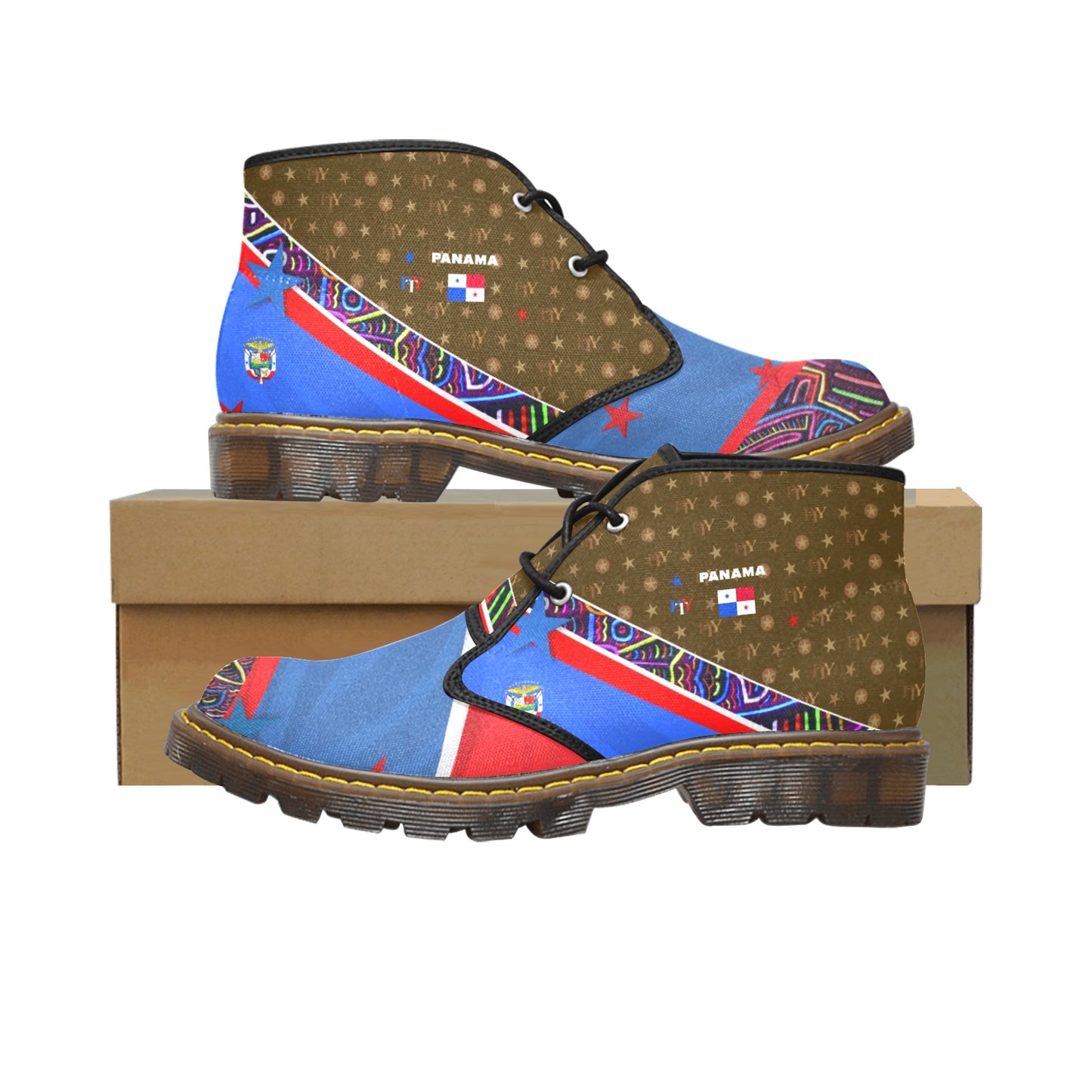Panama Women's Canvas Chukka Boots Shoe (Model 2402-1)