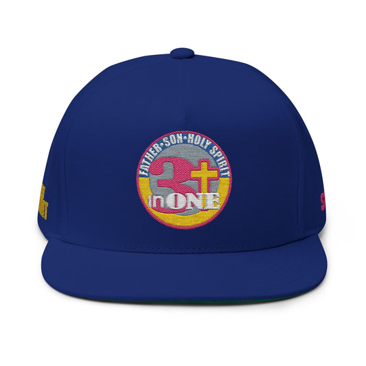 3 in 1 Flat Bill Cap (Embroidery)