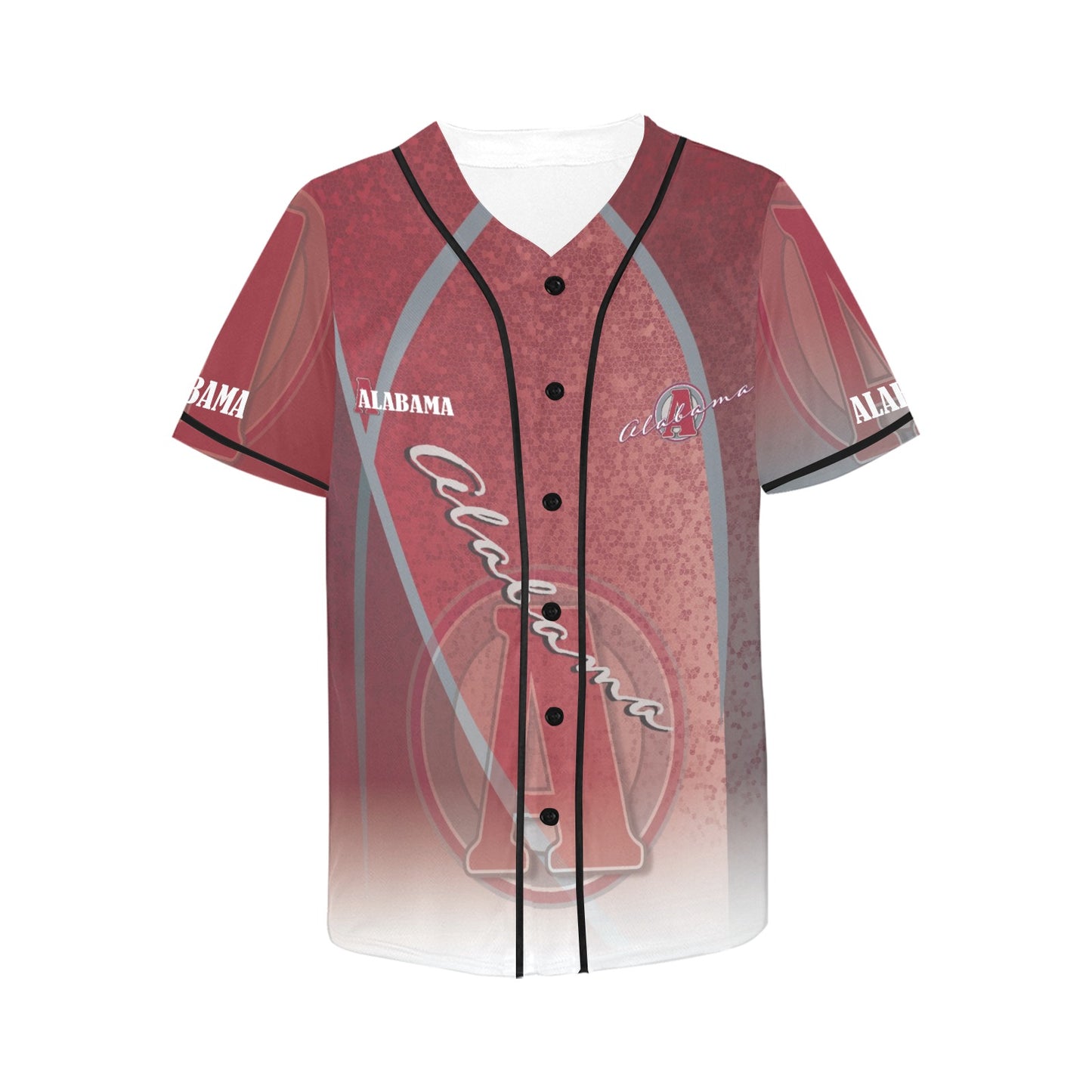 Alabama Women's All Over Print Baseball Jersey(ModelT50)