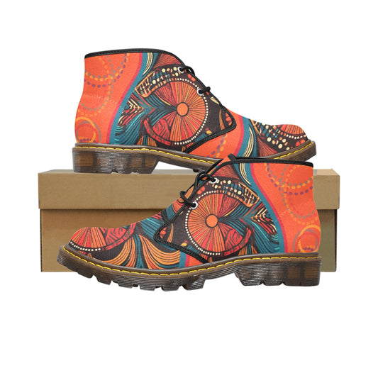 Native Women's Canvas Chukka Boots Shoe (Model 2402-1)