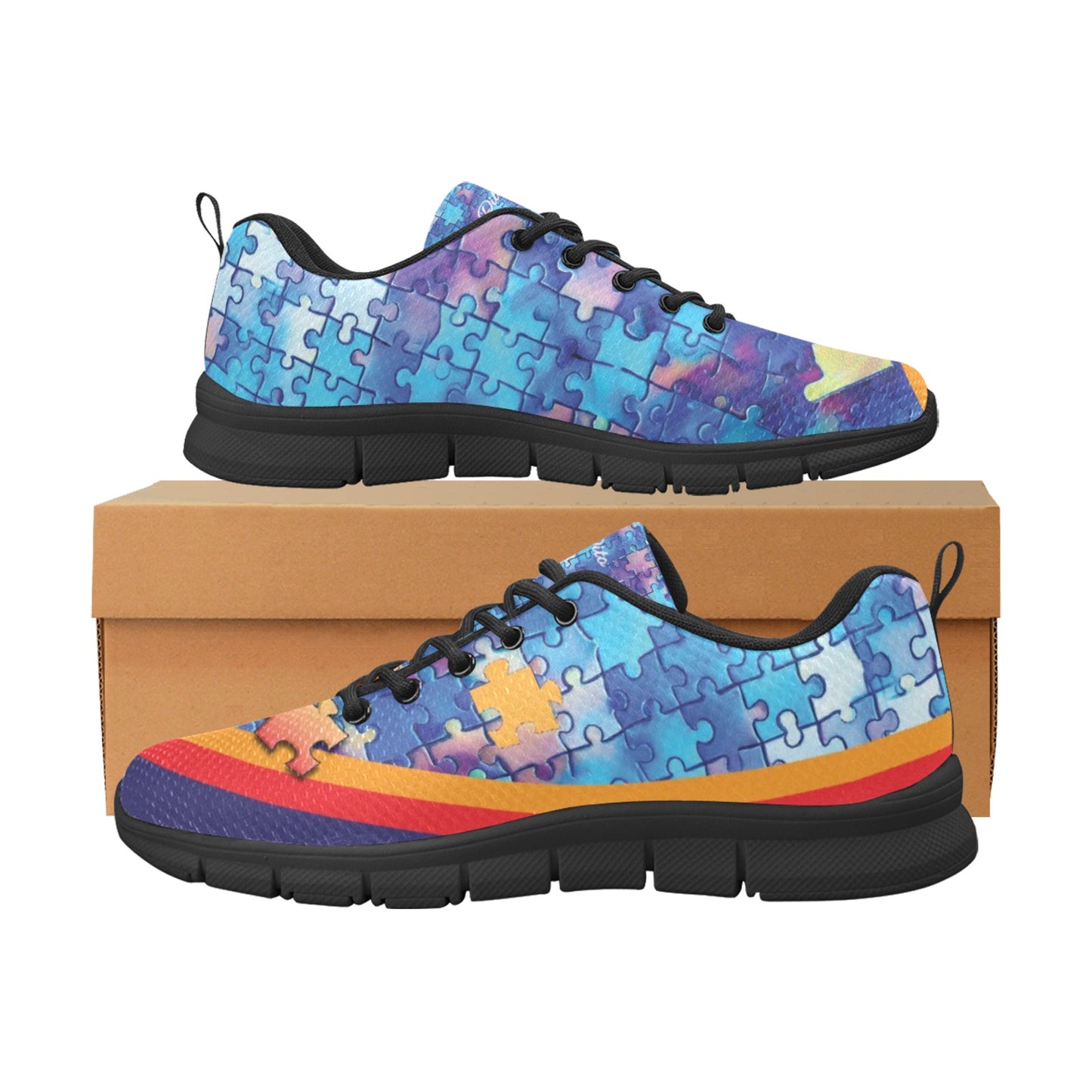 Geniuses Blue Men's Breathable Sneakers (Model 055)