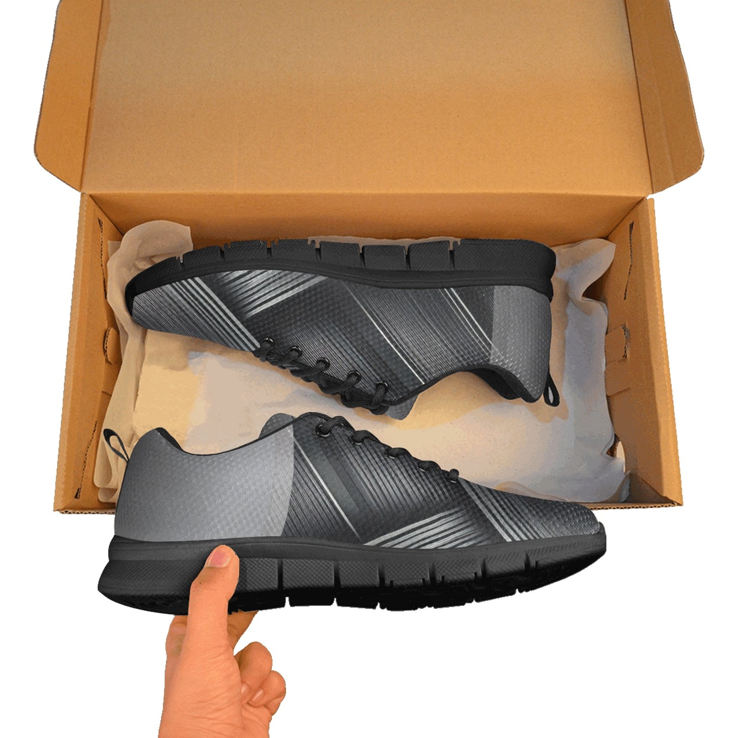 Black Diamond Men's Breathable Sneakers (Model 055)