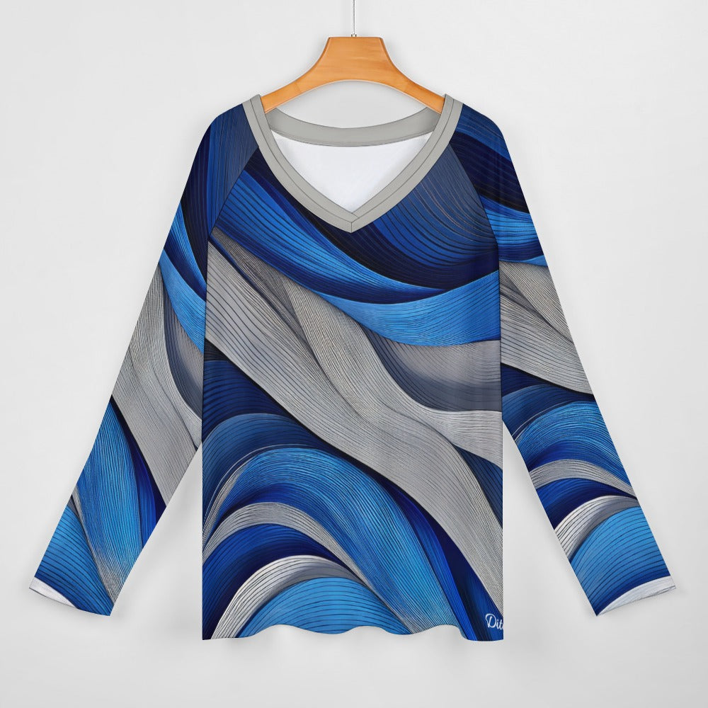 *Blue Ribbon Women's Long sleeve loose tee