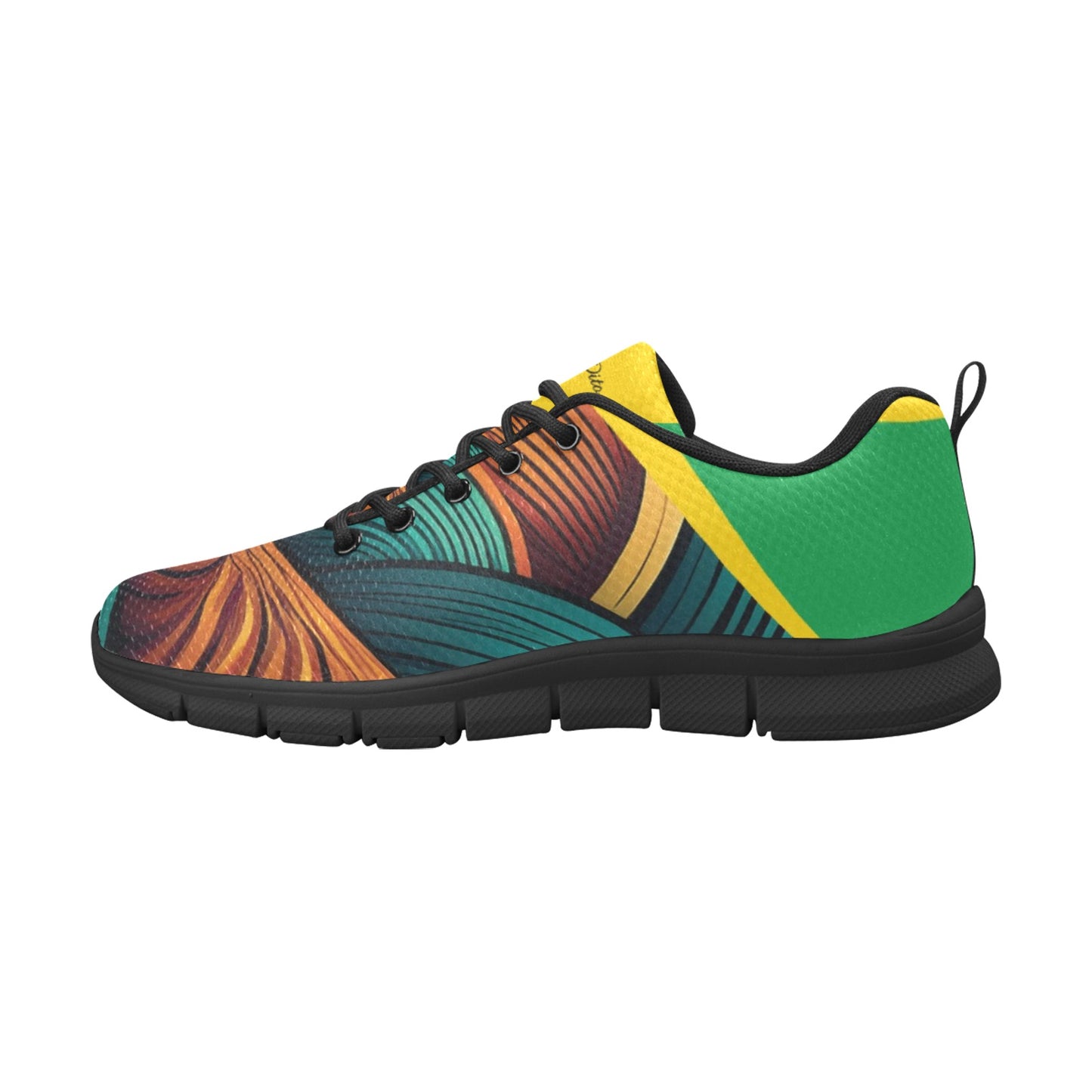Caribbean Vibe Women's Breathable Sneakers (Model 055)