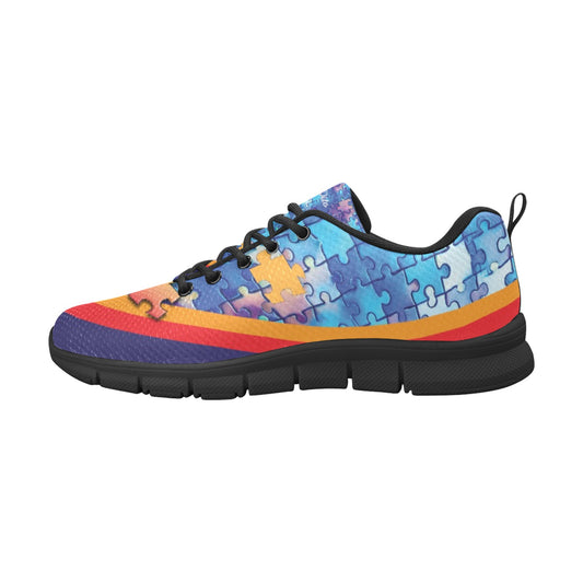 Geniuses Blue Men's Breathable Sneakers (Model 055)