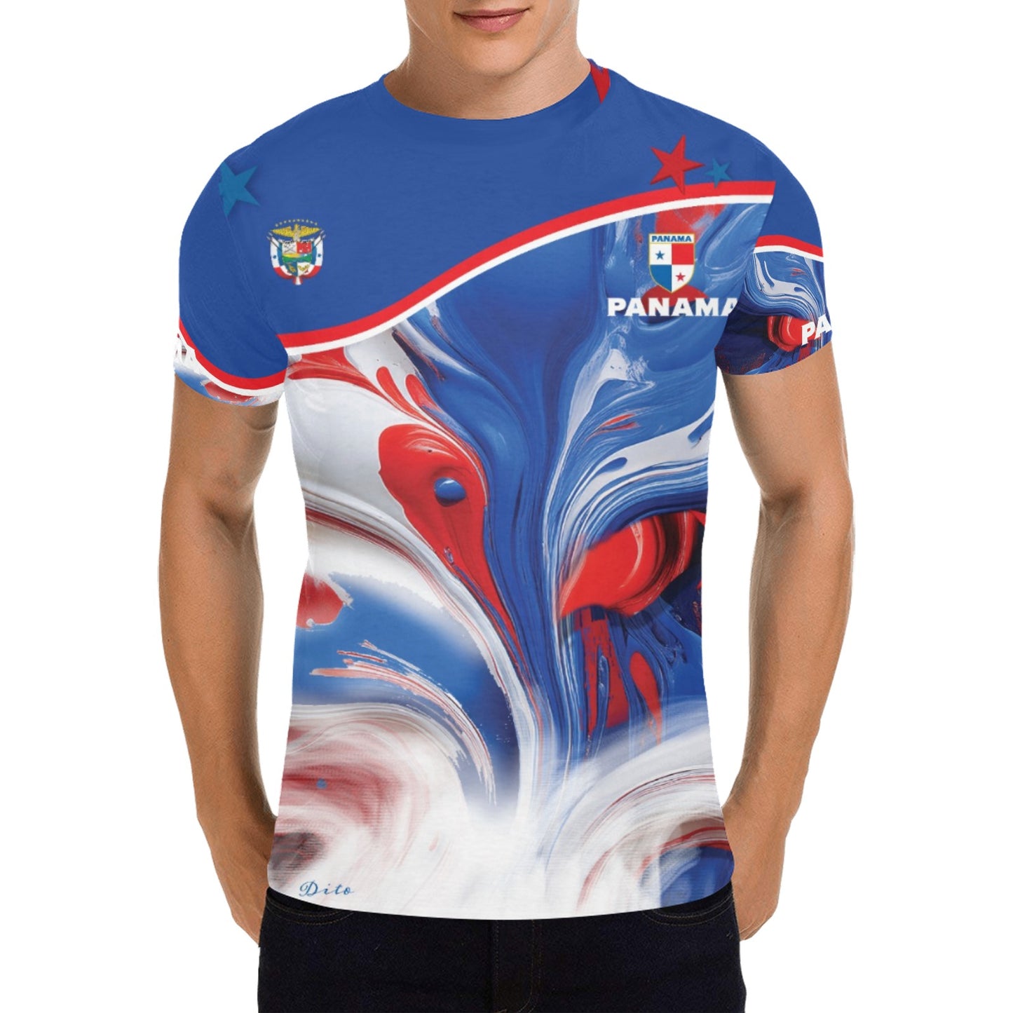 Panama Paint Men's All Over Print T-shirt (USA Size) (Model T40)