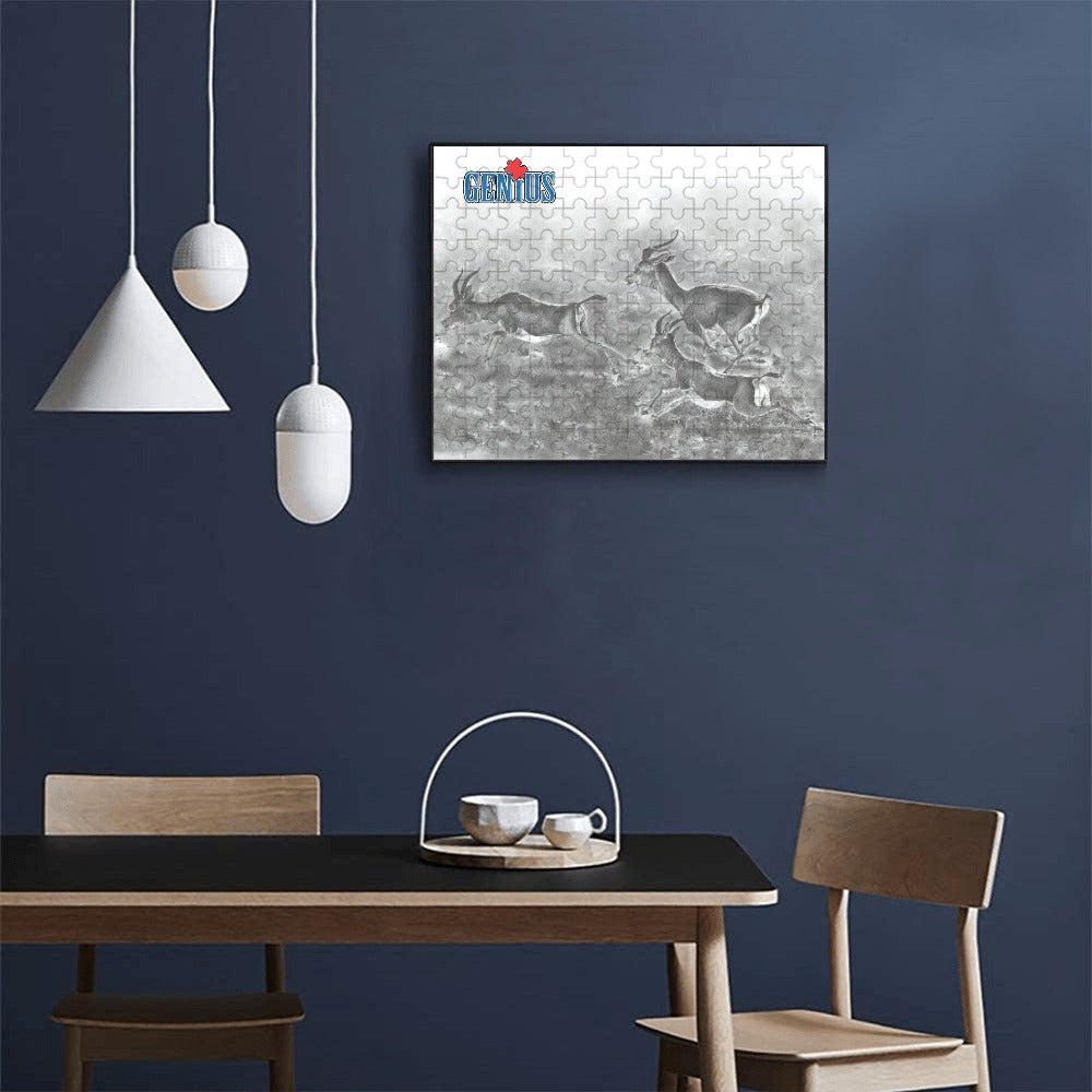 Genius Gazelle120-Piece Wooden Photo Puzzles