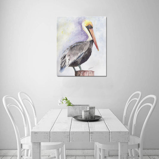 -Pelican Canvas Print 20"x24" Made in the USA