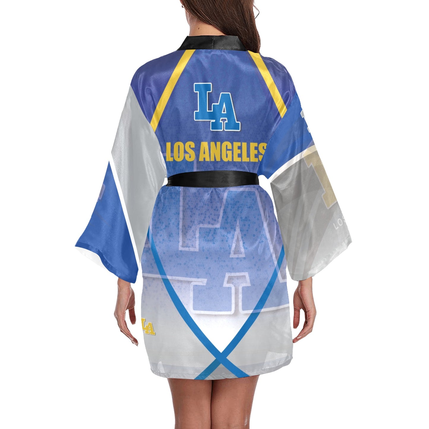 LA Women's Long Sleeve Kimono Robe