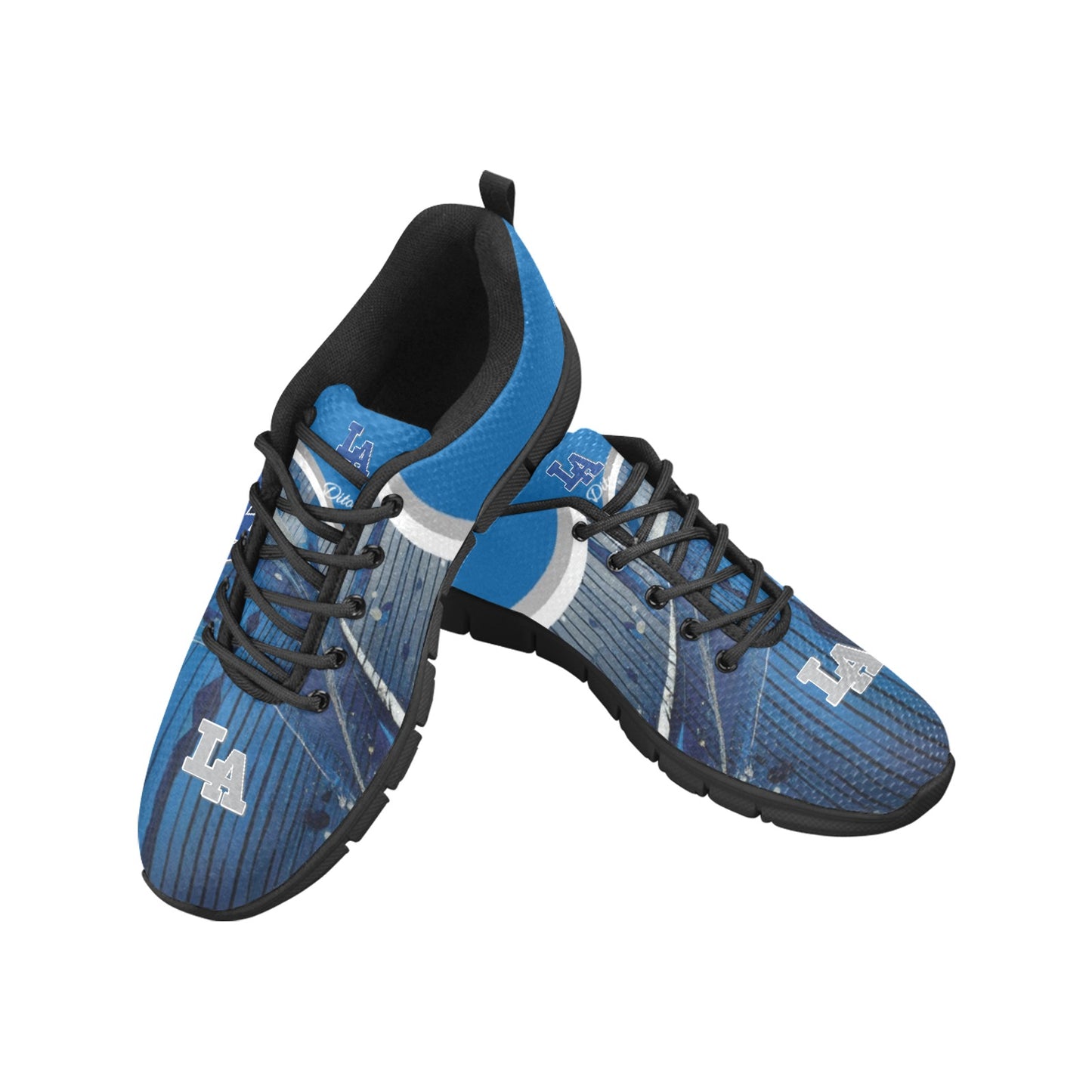 LA Blue Liquid Men's Breathable Sneakers (Model 055)