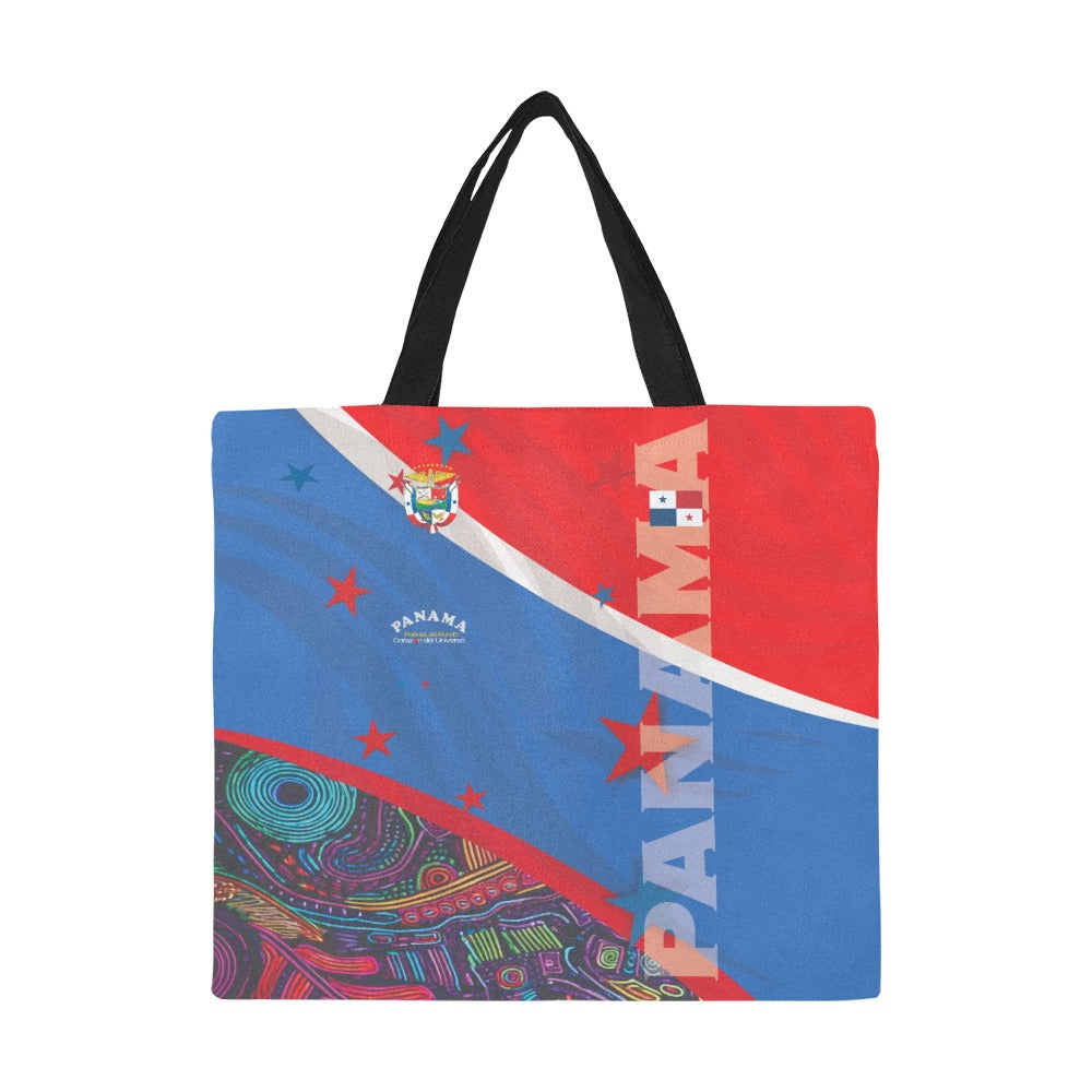 Panama All Over Print Canvas Tote Bag(Large)