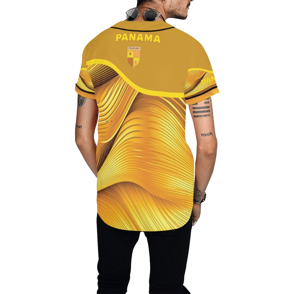 Panama Golden Men's All Over Print Baseball Jersey (T50)