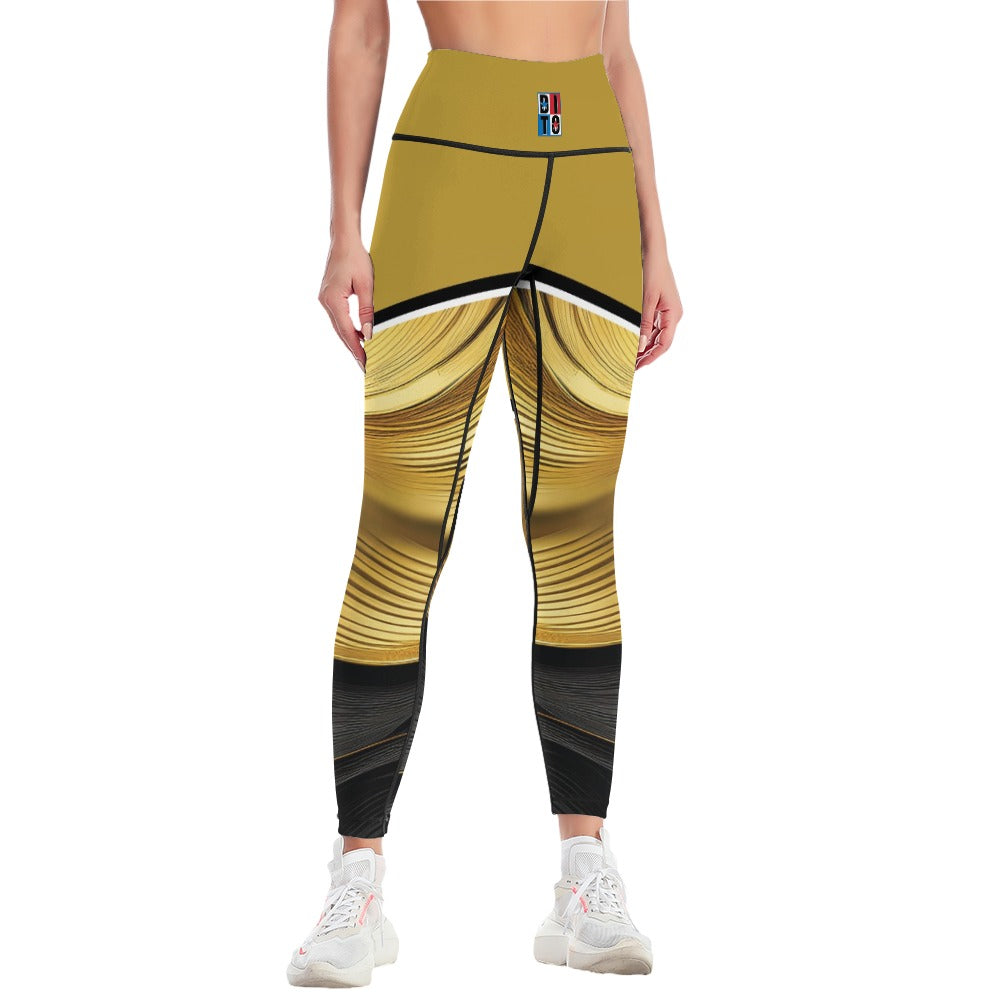 Black Gold Women's Comfort Sports Yoga Pants