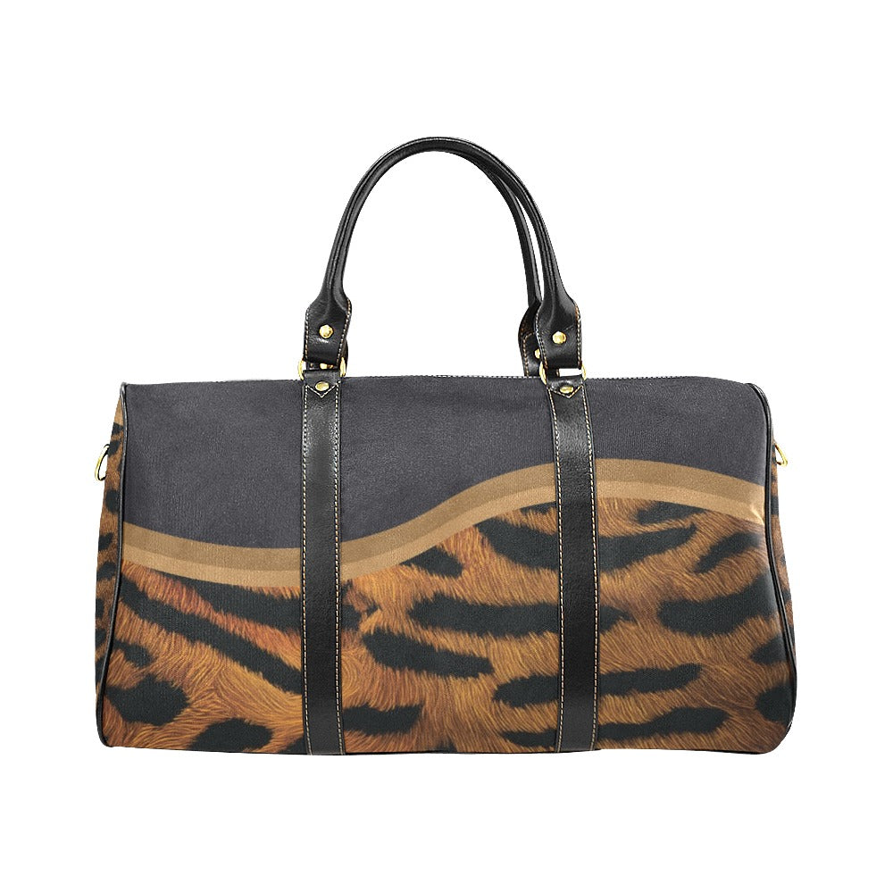 Tiger Travel Bag Black (Small) (Model1639)