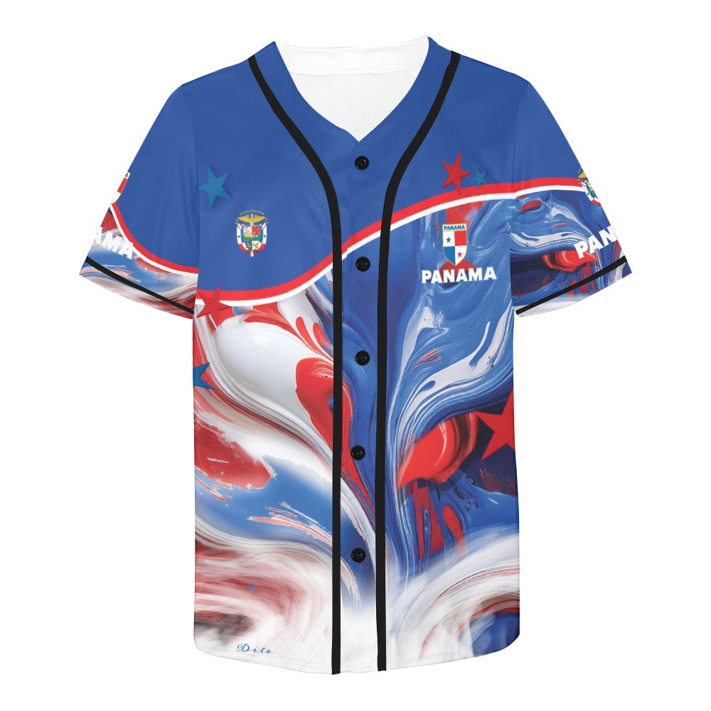 Panama Paint Men's All Over Print Baseball Jersey (T50)