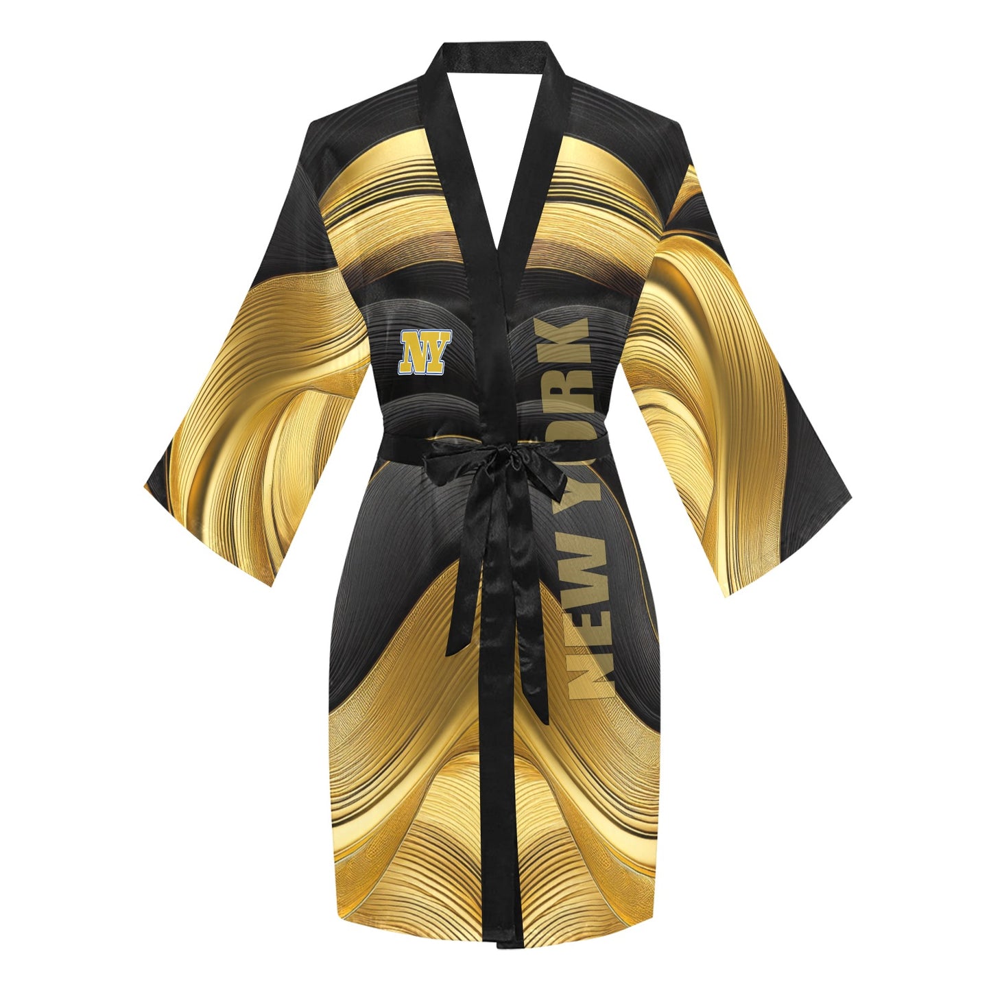 New York Women's Long Sleeve Kimono Robe