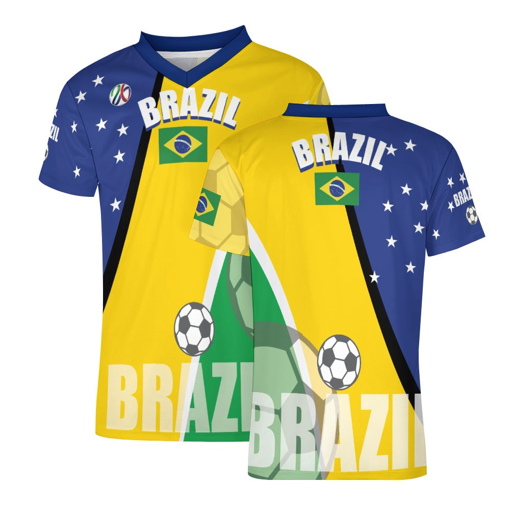 Brazil Football clothes V-neck