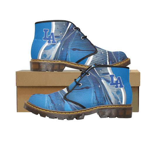 LA Blue Liquid Men's Canvas Chukka Boots (Model 2402-1)