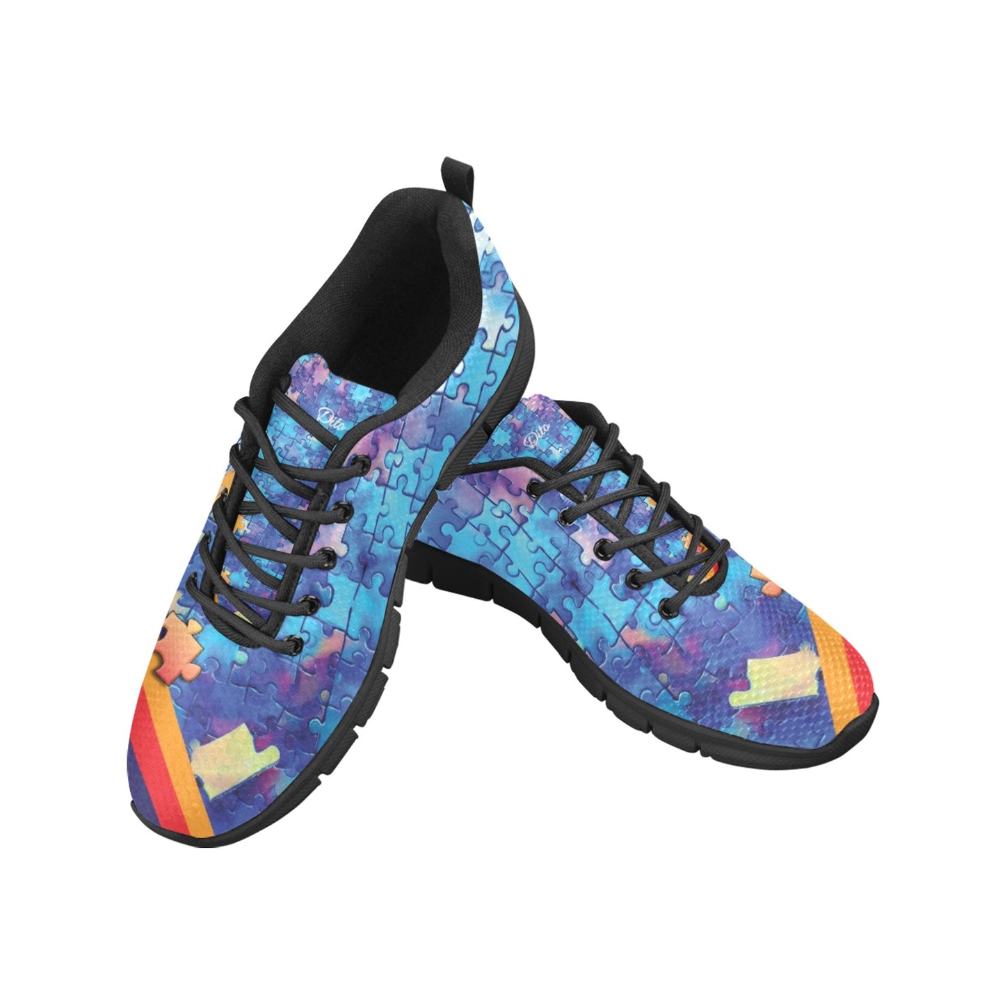 Geniuses Blue Men's Breathable Sneakers (Model 055)